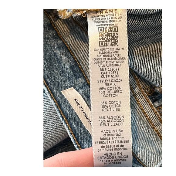 Frame Jeans Nouveau Le Mix denim blue size 25 - Picture 7 of 7